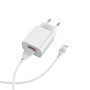Мережевий зарядний пристрій Borofone BA20A Sharp 2.1A Lightning