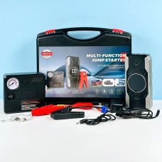 Автомобільний пускозарядний пристрій-компресор QY19 Jump Starter 39800mAh QС3.0 2USB+Type-C