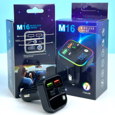 FM Модулятор (Автомобільний зарядний пристрій) M16 Bluetooth 3,1A 