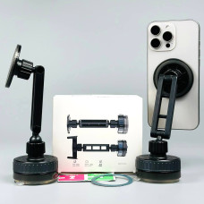 Holder Universal Magnetic T27 Вакуумний тримач для авто та побуту + 360° Rotation (Plastic)