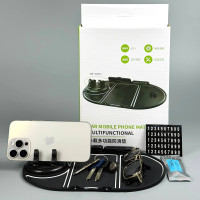 УЦІНКА Багатофункціональний автомобільний cиліконовий антиковзаючий килимок 6in1 із тримачем для телефону (пошкоджена упаковка)