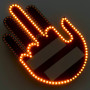 LED Долоня Fun Gesture на заднє скло авто (з пультом)