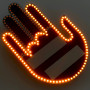 LED Долоня Fun Gesture на заднє скло авто (з пультом)