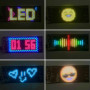 Гнучкий дисплей LED Matrix Panel (програмована) APP та з пультом (led 16*32) 17,3*7см