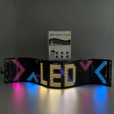 Гнучка LED Matrix Panel (програмована) APP та пультом (led 16*96) 59,5*12см