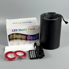 Гнучкий дисплей LED Matrix Panel (програмована) APP та з пультом (led 16*144) 133*19,2см