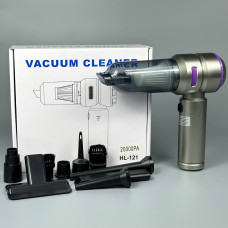 Пилосос портативний HL-121 2в1 з 9 насадками (функції видування та всмоктування)