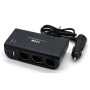 Розгалужувач прикурювача in-car 1658 120W (3 прикурювачі +USB+Type-C, DC12-24V)