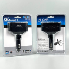 Розгалужувач прикурювача in-car 1652 100W (2 прикурювачі + 2*USB, DC12-24V)