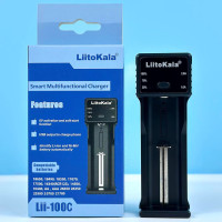 Багатофункціональний зарядний пристрій LiitoKala Lii-100C (AA, AAA, 1x18650, 26650, 18350, 14500)
