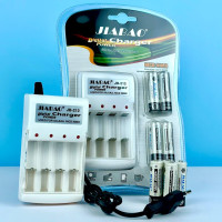 Комплект Зарядний пристрій JB-212 + 4 акумулятори AA LR-6 4500mAh