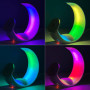 Бездротовий зарядний пристрій Mini Moon 4in1 + RGB нічник Magnetic (для iPhone, Smart Watch, Pods)