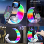 Бездротовий зарядний пристрій Mini Moon 4in1 + RGB нічник Magnetic (для iPhone, Smart Watch, Pods)