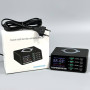 Мережева зарядна станція WLX-X9D на 8 портів PD+QC3.0 (4 USB-A, 4 Type-C) з бездротовою зарядкою