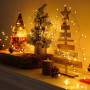 Гірлянда Мішура Xmas срібний провід, таймер, пульт ДУ 6Вт WW-2 від 220V 30m (Теплий)