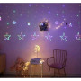 Світлодіодна гірлянда Xmas STAR Curtain3m*0,8m*0,5m Мультикольорові зірки