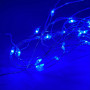 Гірлянда Xmas LED 30 3m (Copper) на мідному дроті (крапля роси) (від USB та 3*АА) Синя