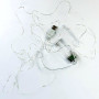 Світлодіодна гірлянда Xmas Крапля роси 50 Led 5m на мідному дроті Білий від батарейок+USB