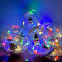 Гірлянда (Штора) Сніговик Copper curtain ball lamp 3m*1.5m 200 Led Мультикольорова від 220V