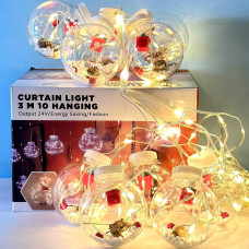 Гірлянда (Штора) Подарунок Copper curtain ball lamp 3m*1.5m 200 Led Теплий білий від 220V Гірлянда (Штора) Подарунок Copper curtain ball lamp 3m*1.5m 200 Led Теплий білий від 220V