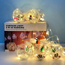 Гірлянда (Штора) Ялинка Copper curtain ball lamp 3m*1.5m 200 Led Теплий білий від 220V Гірлянда (Штора) Ялинка Copper curtain ball lamp 3m*1.5m 200 Led Теплий білий від 220V