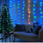 Світлодіодна гірлянда Xmas Водоспад (Штора) Феєрія 3m*2m (10 pcs) RGB на мідному дроті від 220V