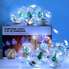 Гірлянда (Штора) Ялинка Copper curtain ball lamp 3m*1.5m 200 Led Білий від 220V Гірлянда (Штора) Ялинка Copper curtain ball lamp 3m*1.5m 200 Led Білий від 220V