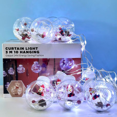 Гірлянда (Штора) Дід Мороз Copper curtain ball lamp 3m*1.5m 200 Led Білий від 220V Гірлянда (Штора) Дід Мороз Copper curtain ball lamp 3m*1.5m 200 Led Білий від 220V