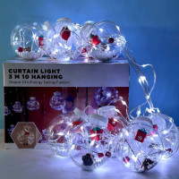 Світлодіодна гірлянда Xmas Подарунок Copper curtain ball lamp 3m*1.5m 200 Led Білий від 220V