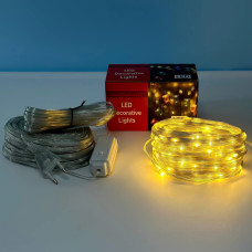 Гірлянда, Світлодіодна стрічка Великі краплі роси 50m 400 LED Теплий від 220V