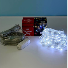 Гірлянда, Світлодіодна стрічка Великі краплі роси 50m 400 LED Білий від 220V
