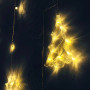 Гірлянда (Штора) дзвіночок, ялинка, олень, зірки 3.5m*1m 138LED Теплий від батарейок