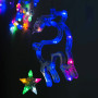 Гірлянда (Штора) дзвіночок, ялинка, олень, зірки 3.5m*1m 138LED Мультикольорова від батарейок