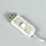 Гірлянда прищіпки на білому дроті 20LED від USB 4.5m (Теплий)