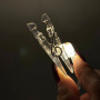 Гірлянда прищіпки на білому дроті 20LED від USB 4.5m (Теплий)