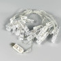 Гірлянда прищіпки на білому дроті 20LED від USB 4.5m (Теплий)