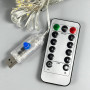 Гірлянда Мішура 8 режимів з пультом 100LED  від USB 3m (Теплий)