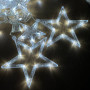 Гірлянда (Штора) Stars small and big (4m*0,4m) білий від 220V з конектором 