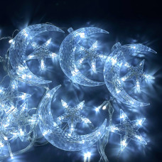 Гірлянда (Штора) Moon-Star (4m*0,4m) білий від 220V з конектором 