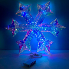 Світлодіодний нічник Snowflake 50cm від батарейок (без упаковки)