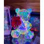 Світлодіодний нічник Teddy with roses 30cm USB (з упаковкою)
