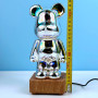 Нічник 3D Bearbrick Феєрверк KX230DX-3 (3 режими світла, від USB 5V) (22,7см)