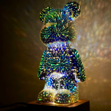 Нічник 3D Bearbrick KX230DX-3 (3 режими світла, від USB) 22,7см