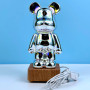 Нічник 3D Bearbrick Феєрверк KX230DX (RGB+Warm Light, від USB 5V) (22,7см)