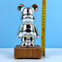 Портативний нічник 3D Bearbrick Феєрверк KX197XX-D (RGB+Warm Light) (19,7см)