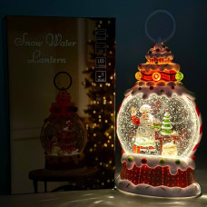 Новорічний нічник XMAS Кекс WLD-25015 з блискітками та музикою (від мережі, 3*АAА) 22см