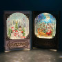 Новорічний нічник XMAS Книжка WLD-24023A-B з блискітками та музикою (від мережі, 3*АА) 19см