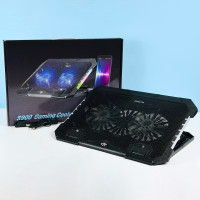 УЦІНКА Підставка-охолоджувач для ноутбука S900 з тримачем для телефону 12-18inch (2 Fan) (сітка заважає роботі кулера)