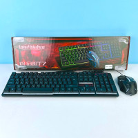 Клавіатура комп'ютерна провідна KEYBOARD HK-6300TZ Big C підсвічуванням + мишка