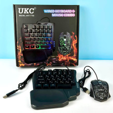 Клавіатура ігрова дротова + Мишка Wired Keyboard Mouse Combo 35 клавіш